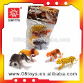 Cheap 4 pcs pvc vinyl wild animal toy pvc toy animal